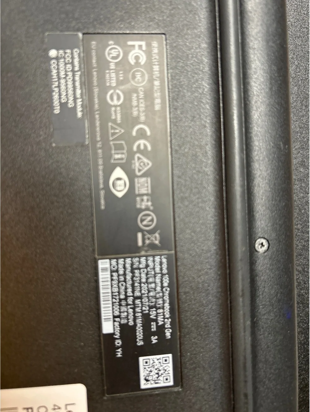 Lenovo 100e Chromebook Gen 2 11.6